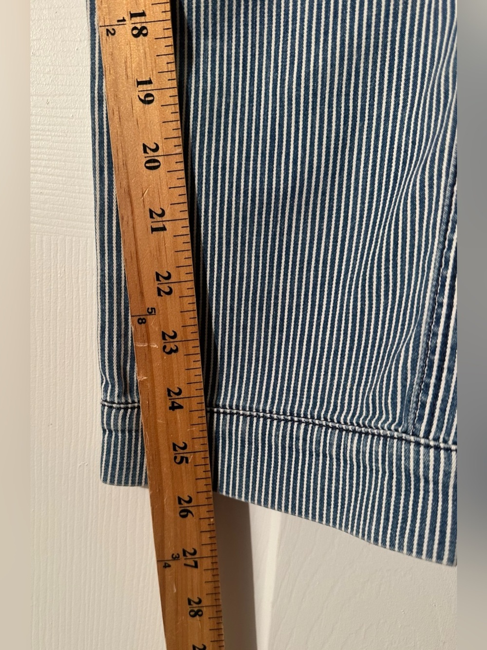 MOTHER 30 Tie Me Up Rascal Down The Road Striped Lo Rise Railroad Skinny Jean - Picture 13 of 14